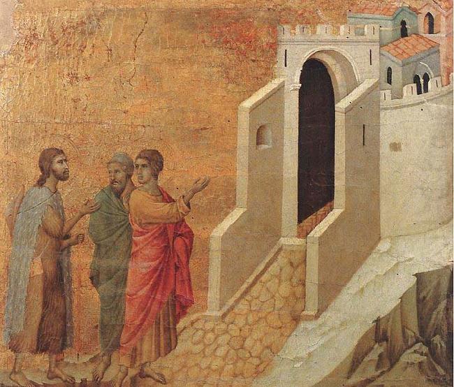 Duccio di Buoninsegna Road to Emmaus china oil painting image